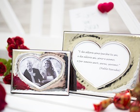 Cornice argento pvd a cuore Selezione Zanolli