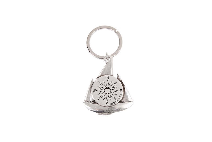 Keychain Sail Boat with compass Selezione Zanolli