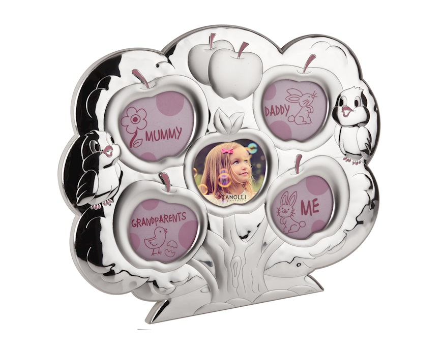 Cornice My Family argento pvd rosa Selezione Zanolli