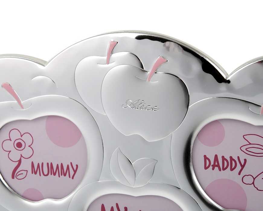 Cornice My Family argento pvd rosa Selezione Zanolli