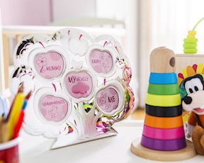 Cornice My Family argento pvd rosa Selezione Zanolli