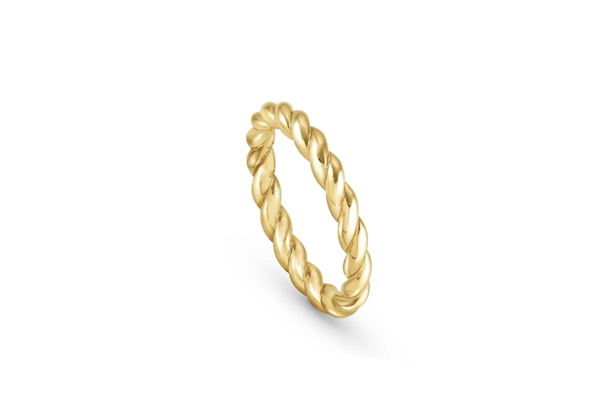 Ring Endless silver with yellow gold coating Nomination