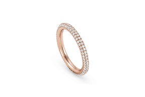 Fedina Endless argento con rivestimento oro rosa e zirconi Nomination