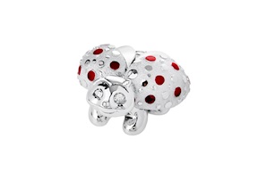 Coccinella con pois rossi Selezione Zanolli