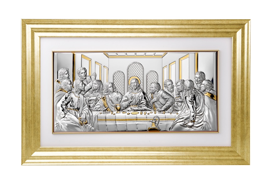 Pannello Ultima Cena con cornice oro Selezione Zanolli