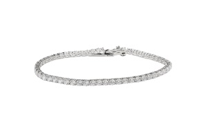 Bracciale Tennis argento 4 griffe con zirconi bianchi Selezione Zanolli
