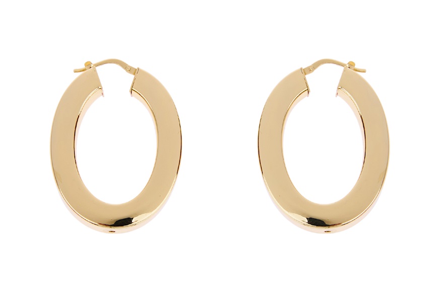 Earrings with flat ovals Unoaerre