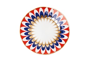 Dessert plate Abracadabra Flora porcelain Bitossi home