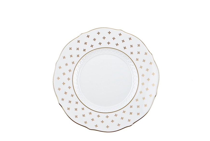 Plate Set Gigli Bianco porcelain for 12 people Richard Ginori