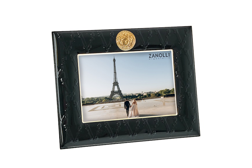 Picture frame Frames bilaminated Silver black Versace