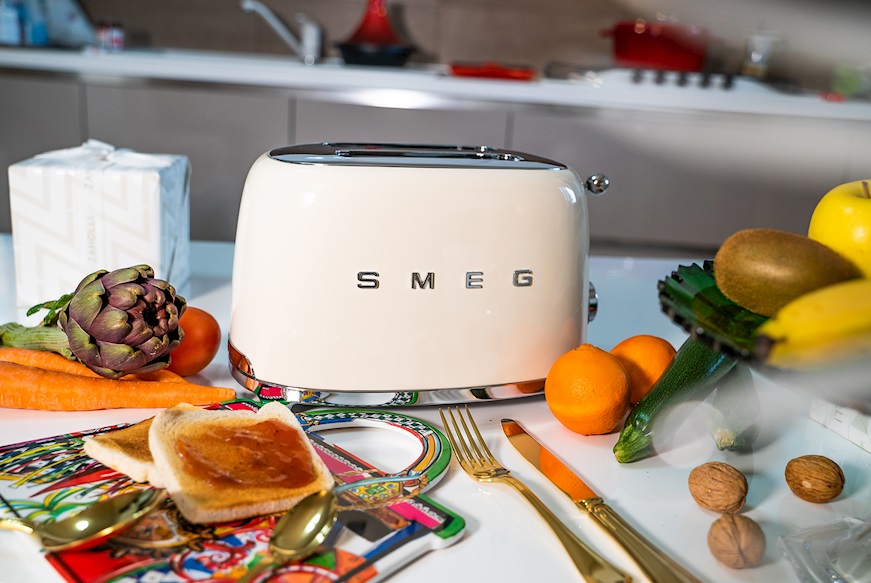 Toaster 2 slices cream Smeg