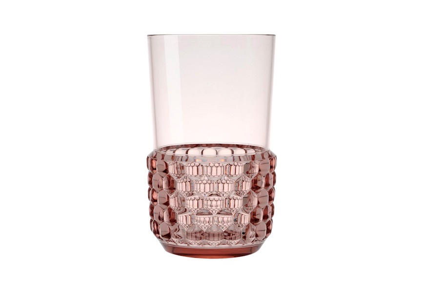 Bicchiere bibita Jellies Family colore rosa Kartell