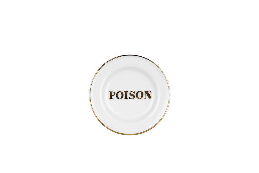 Little plate La Tavola Scomposta porcelain Poison Bitossi home