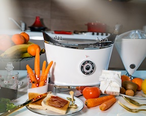 Tostapane Volo acciaio notte bianca Bugatti