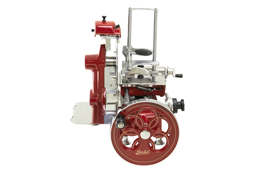 Flywheel meat slicer B2 steel red and gold Berkel