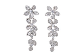 Earrings Luce silver with cubic zirconia Sovrani
