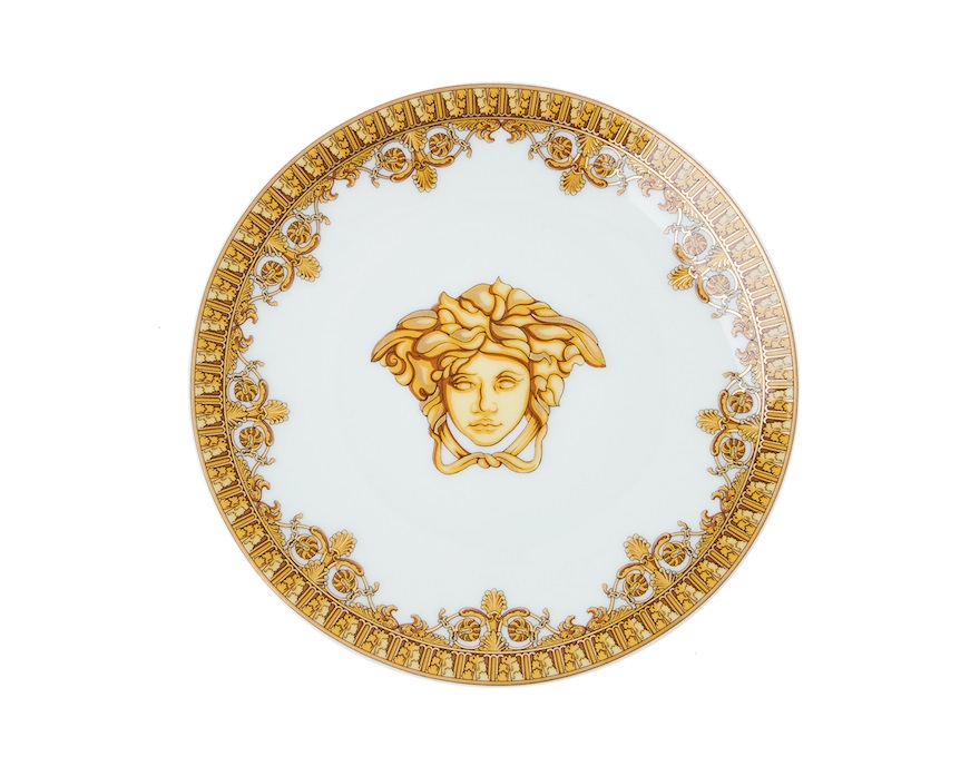 Piattino Baroque porcellana bianco Versace