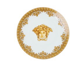 Piattino Baroque porcellana bianco Versace