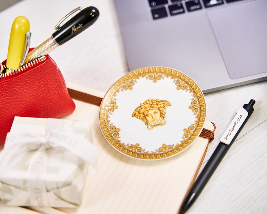 Piattino Baroque porcellana bianco Versace