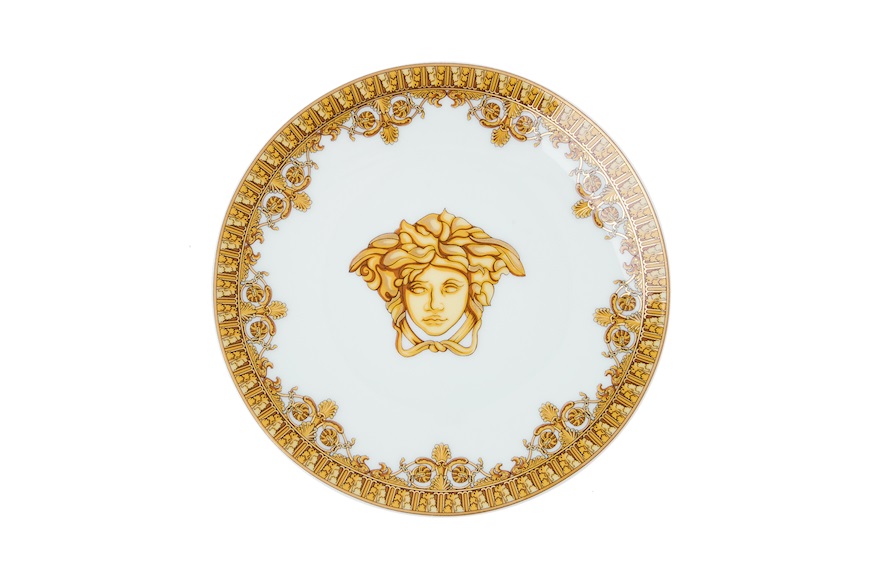 Piattino I love baroque porcellana bianco Versace