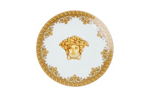 Piattino I love baroque porcellana bianco Versace
