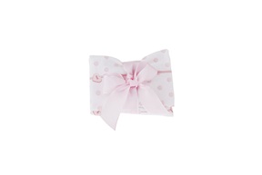 Busta Portaconfetti con cuori e bottoni rosa
