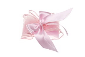 Favor Sugared Almonds pink bow Selezione Zanolli