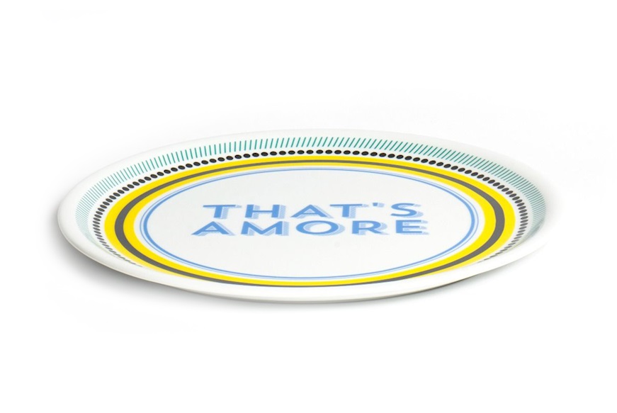 Pizza plate That's Amore porcelain Bitossi home
