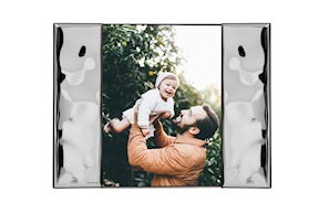 Picture frame Seta bilaminated Silver Selezione Zanolli