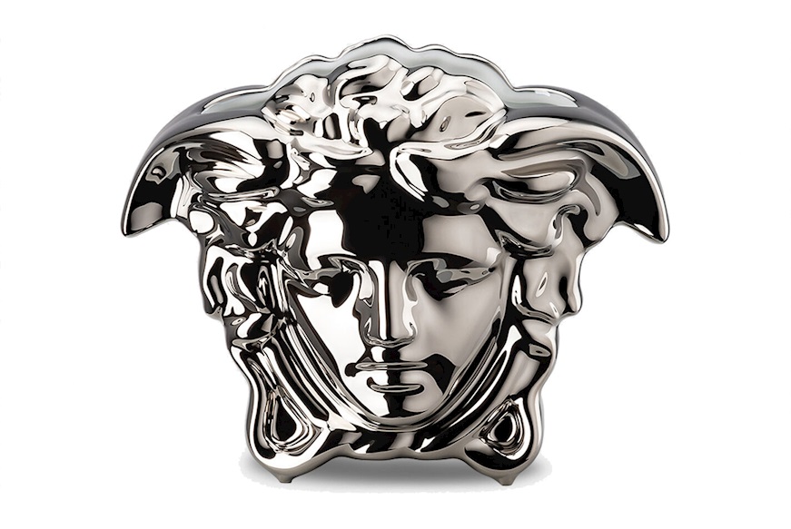 Vase Medusa Grande porcelain silver Versace