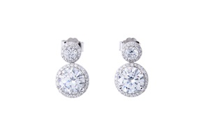 Earrings Luce silver with cubic zirconia Sovrani