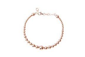 Bracelet Pure silver with rosè degradè balls Sovrani