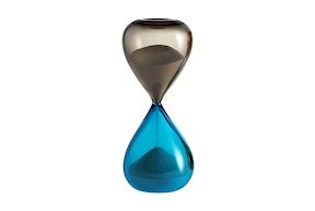 Clessidra vetro di Murano talpa e acquamare Venini