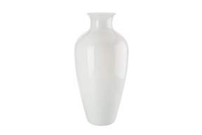 Vaso Labuan vetro di Murano colore lattimo