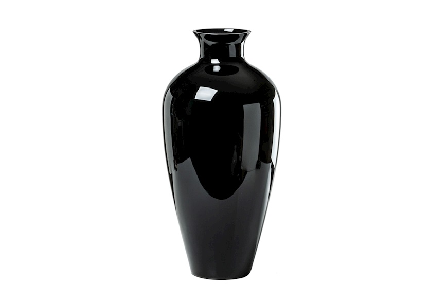 Vase Labuan Murano glass black Venini