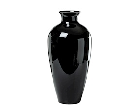 Vaso Labuan vetro di Murano nero