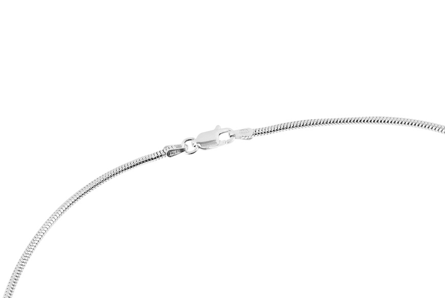 Mouse tail necklace silver Selezione Zanolli