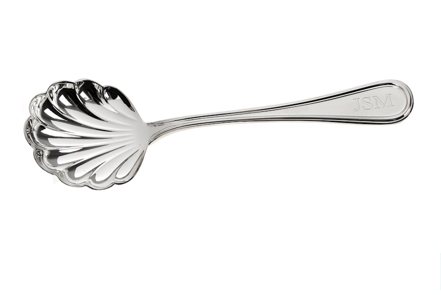 Shell cheese spoon silver in English style Selezione Zanolli