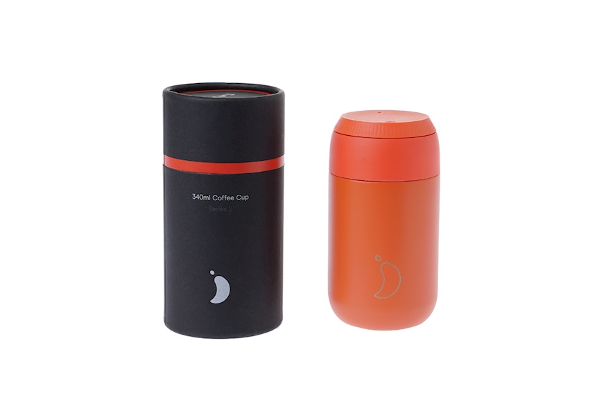 Thermal coffee cup steel maple red Chilly's Bottles