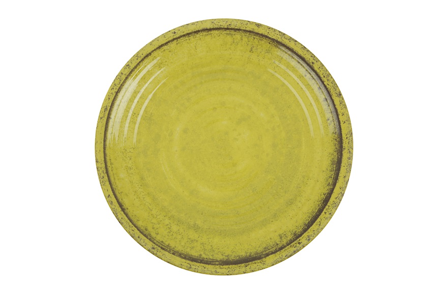 Dinner plate set Mono Giallo 2 pieces Emporio Zani