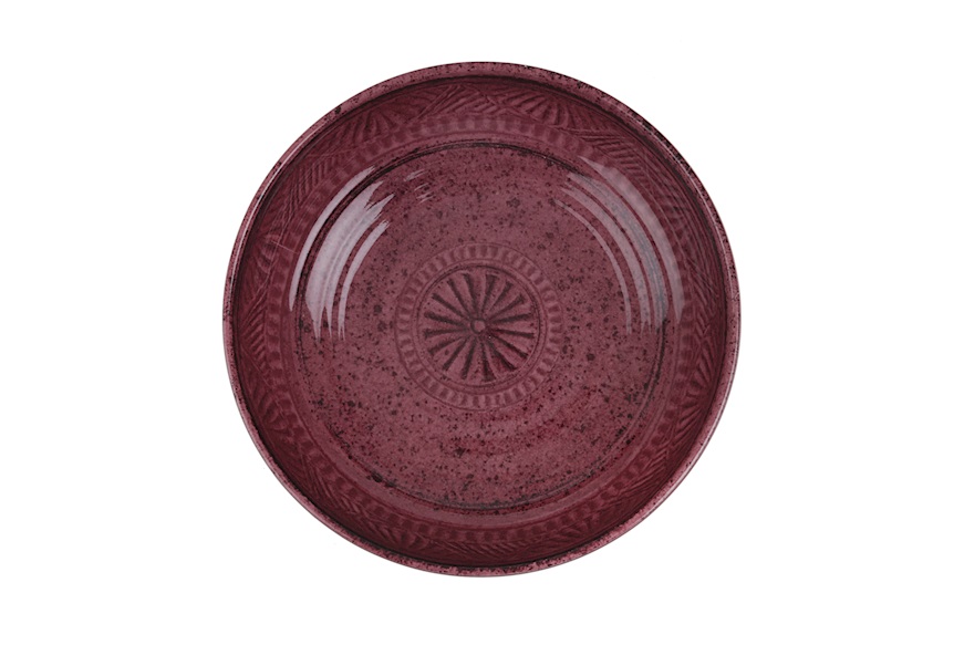 Soup plate set Mono Magenta 2 pieces Emporio Zani