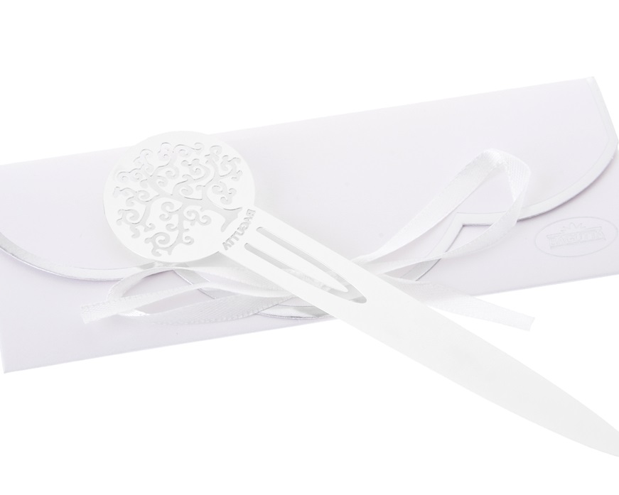 Paper Knife and Bookmark Tree of Life silver plated Selezione Zanolli