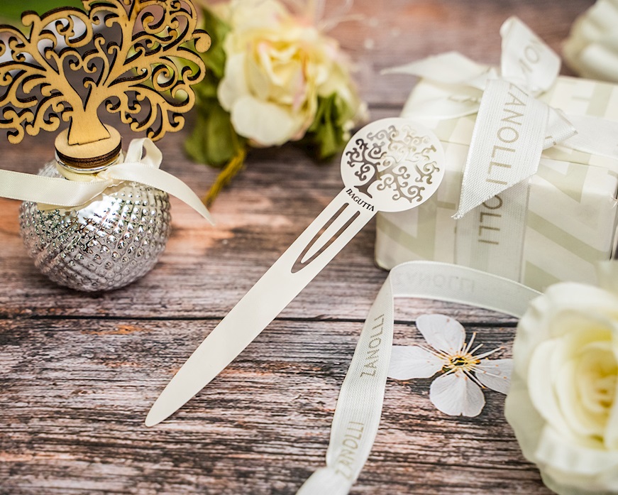 Paper Knife and Bookmark Tree of Life silver plated Selezione Zanolli