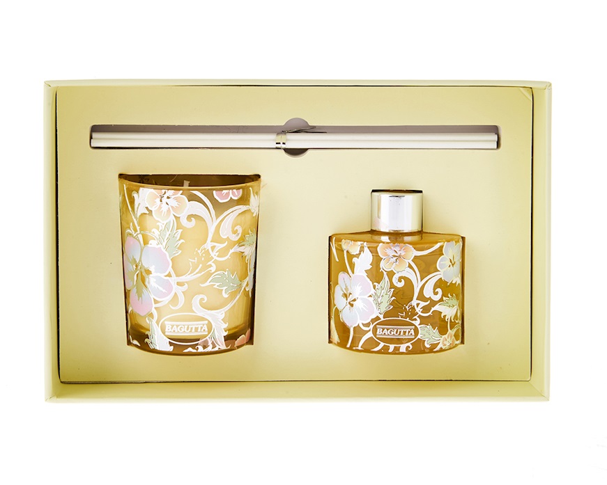 Cofanetto regalo Profumo e Bicchiere giallo limone Selezione Zanolli