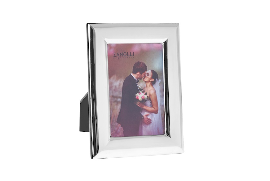 Picture frame silver with shiny bold band Selezione Zanolli