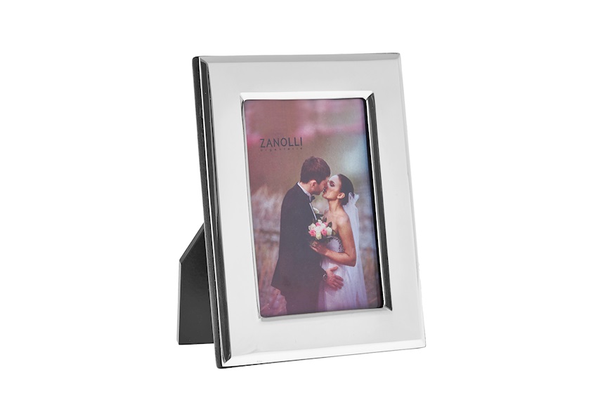 Picture frame silver with flat band and rounded angles Selezione Zanolli