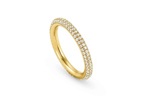 Fedina Endless argento con rivestimento oro giallo e zirconi Nomination