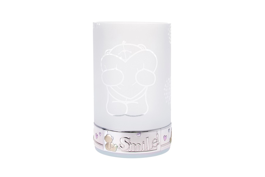 Lampada Orsetto Forever Friends argento pvd rosa Selezione Zanolli