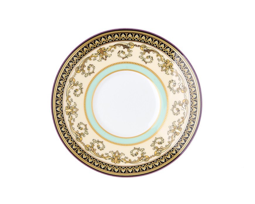 Espresso cup Barocco Mosaic porcelain with saucer Versace