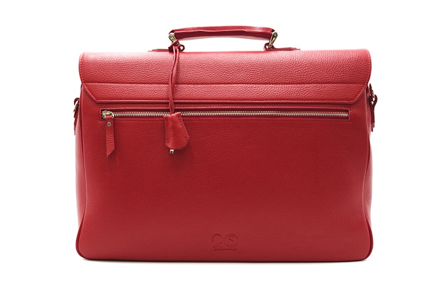 Briefcase Job leather red Selezione Zanolli
